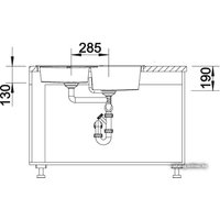 Кухонная мойка Blanco Metra 9 E (белый) [515568]