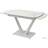 Кухонный стол M-City Alatri 120 Gloss 614M04391 (Staturio White Solid Ceramic/White)