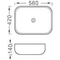 Умывальник Aquatek AQ5526-MB (матовый черный)