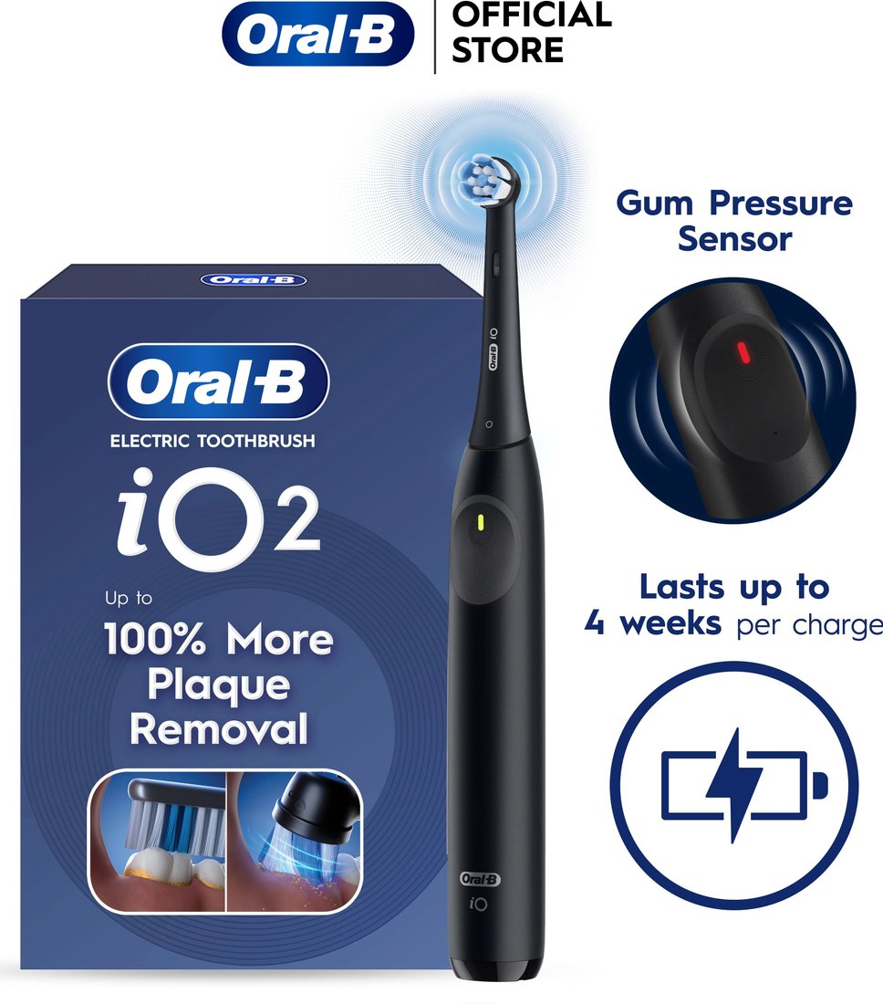 Электрическая зубная щетка Oral-B iO2 Electric Toothbrush Gentle Clean Sensitive (черный)