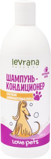 

Шампунь Levrana Love Pets для собак длинношерстных пород (500 мл)