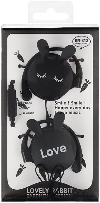 

Наушники Darvish Зайки DV-H-1415-1 (черный)