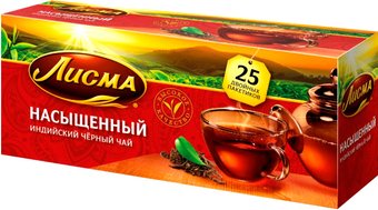 Черный чай Лисма Насыщенный Индийский 25 шт