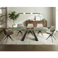 Кухонный стол Signal Salvadore ceramic SALVADORETVC160 (морской/черный матовый)