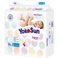 Подгузники YokoSun на липучках S до 6 кг (26 шт)