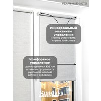 Рулонные шторы Sundays Home LM 165-02 34х160 (молочный лен)