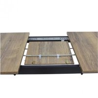 Кухонный стол Виста Сиена-ПУ 78x120/167 (дуб олово/матовый черный)