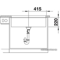 Кухонная мойка Blanco Subline 800-U (шампань) 523147