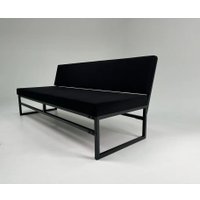 Диван N3 Лофт Модис со спинкой 200x50x82 (черный)