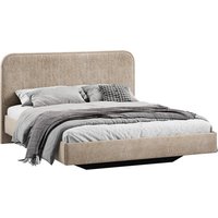 Кровать Трия Тиффани Тип 1 180x200 (микровелюр Wellmart Dark Beige)