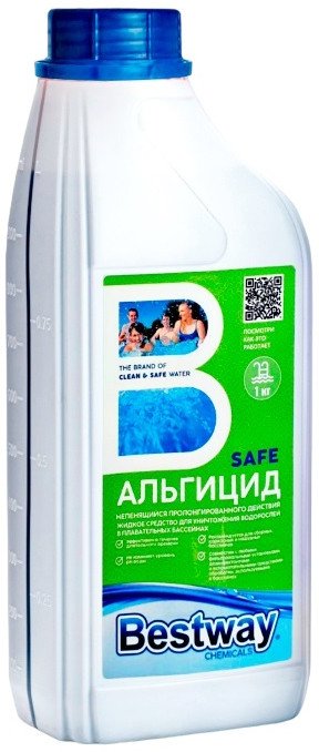 

Химия для бассейна Bestway Альгицид Safe непенящийся ASP1LBW (1кг)