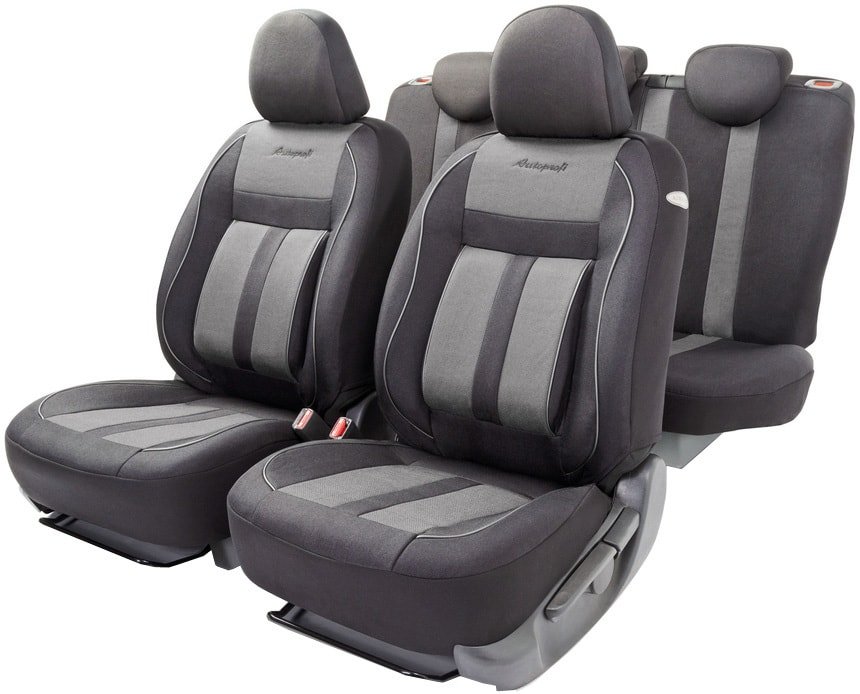 

Комплект чехлов для сидений Autoprofi Cushion Comfort CUS-1505 (черный/серый)