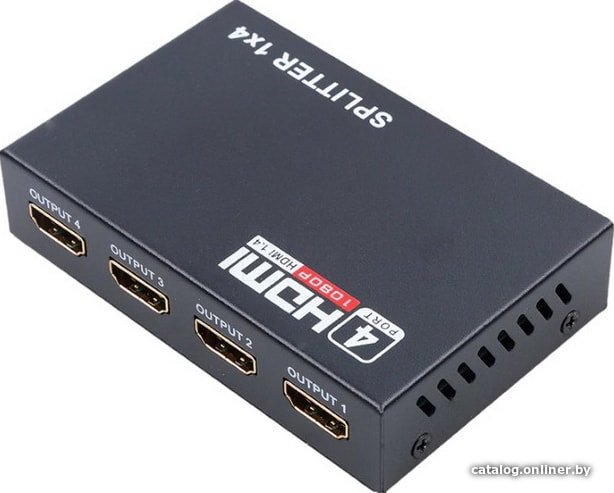 Адаптер USBTOP 1x4 HDMI FullHD 1080P 3D, активный