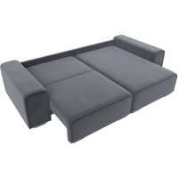 Угловой диван Лига диванов Лига-029 правый 121928 (велюр серый)