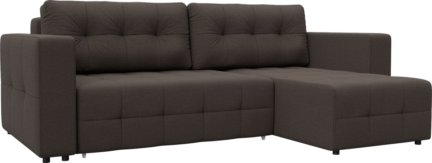 

Угловой диван Лига диванов Лига-075 универсальный 130005 (рогожка амур 05 коричневый)