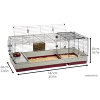 Клетка Ferplast Krolik 140 (красный) 57072470