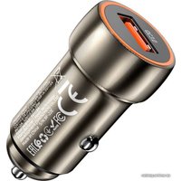 Автомобильное зарядное Hoco Z46 USB Type-C (серый)