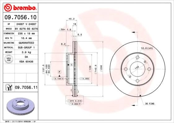 

Brembo 09705611