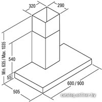 Кухонная вытяжка Exiteq Sibox 90