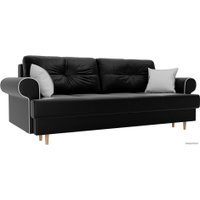 Диван Лига диванов Сплин 101692 (экокожа, черный)