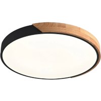 Припотолочная люстра Estares Solein Wood 75W R-RC-520x50-BLACK/WOOD/WHITE-220-IP20