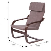 Кресло-качалка Мебелик Малави (твист 05/орех)