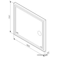 AM.PM Зеркало Gem 80 M91AMOX0803WG