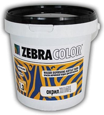 Краска Zebracolor Акрил Холц 3.4кг (белый)