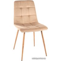 Стул Signal Mila D Velvet (bluvel 28 бежевый/дуб)