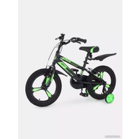 Детский велосипед Rant Eclipse 16 (черный/зеленый)