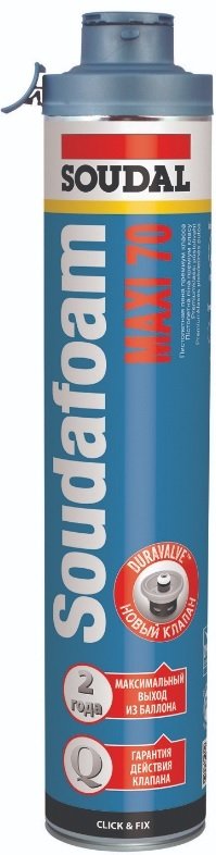 

Монтажная пена Soudal Soudafoam Maxi 70 Зимняя 870 мл