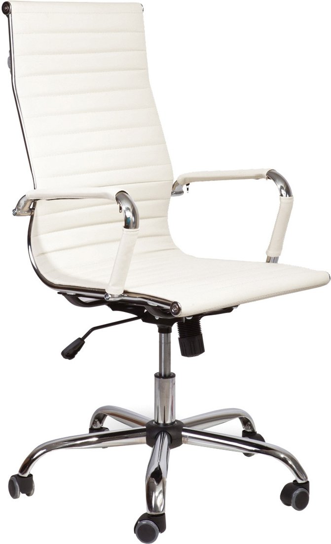 

Офисное кресло AksHome Elegance Chrome Eco (белый)