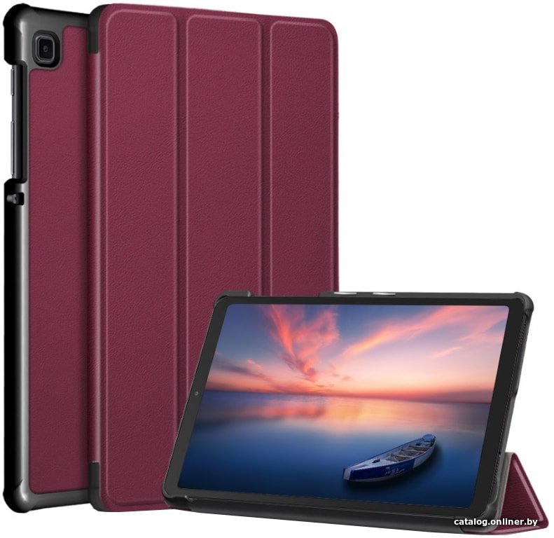 Чехол JFK Smart Case для Samsung Galaxy Tab A7 Lite (бордовый)