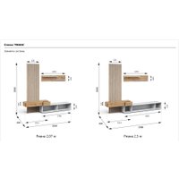 Шкаф-купе Империал Риана 2.07 (вотан/антрацит) в Бресте