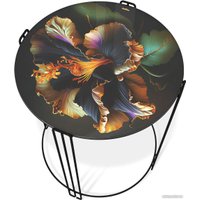 Журнальный столик Sheffilton SHT-CT53 (ночной цветок/черный муар)