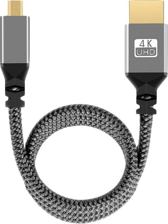Кабель USBTOP MicroHDMI - HDMI 4K (1.5 м, черный)