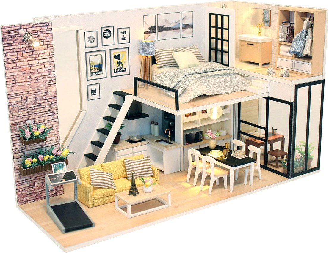 

Румбокс Hobby Day DIY Mini House Студия в стиле модерн (M038)