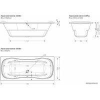 Ванна Метакам Unity 170x75