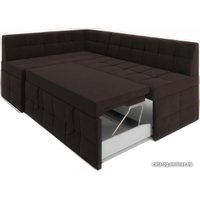 Угловой диван Мебель-АРС Атлантис левый 212x84x135 (кордрой коричневый)