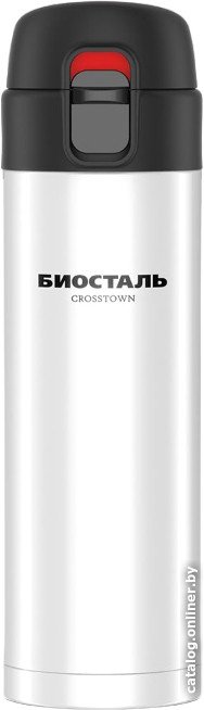 Термокружка БИОСТАЛЬ Crosstown NMU-W 420мл (полярный белый)