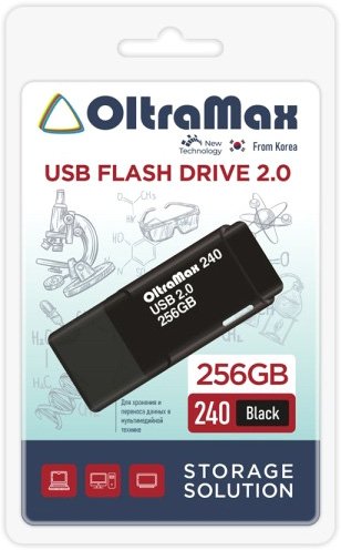 

USB Flash OltraMax 240 256GB (черный)