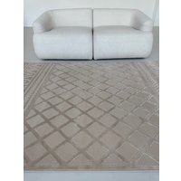 Ковер для жилой комнаты LAXMI Comfort 847 прямоугольник (0.8x1.5, Beige/Beige)