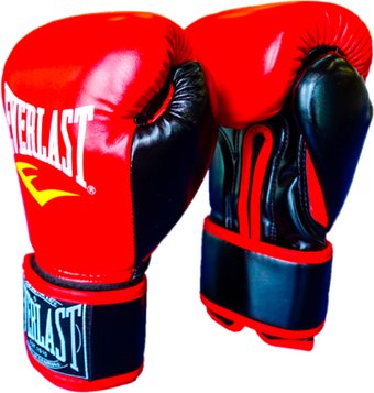Тренировочные перчатки Everlast D107 (10 oz, черный/красный)
