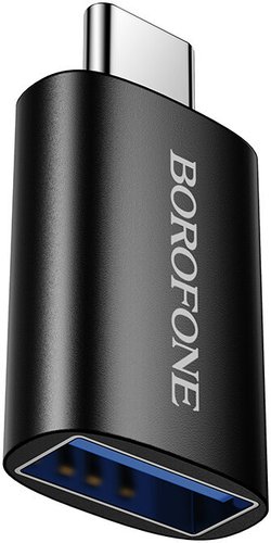 Адаптер Hoco BV26C USB Type-C - USB Type-A (черный)
