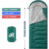 Спальный мешок RSP Outdoors Sleep 150 R (зелёный, молния справа)