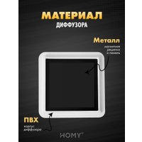 Вентиляционная решетка HOMY AIR квадратный AS125BRT 20x20 (черная)