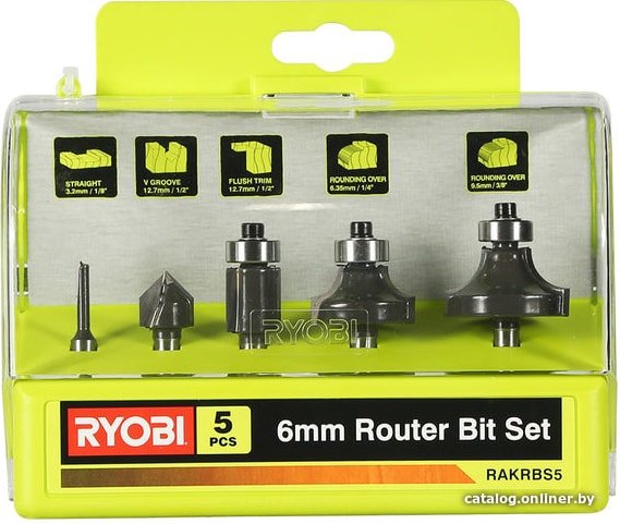 Набор фрез Ryobi RAKRBS5 (5 предметов)