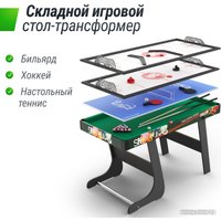 Игровой стол Unix Line Трансформер 4 в 1 GTMFU125X63CL