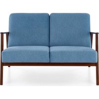 Диван Halmar Milano 2S tap. Castel 74 (синий/орех)