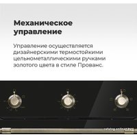 Газовый духовой шкаф MAUNFELD EOGC604RIB.MT